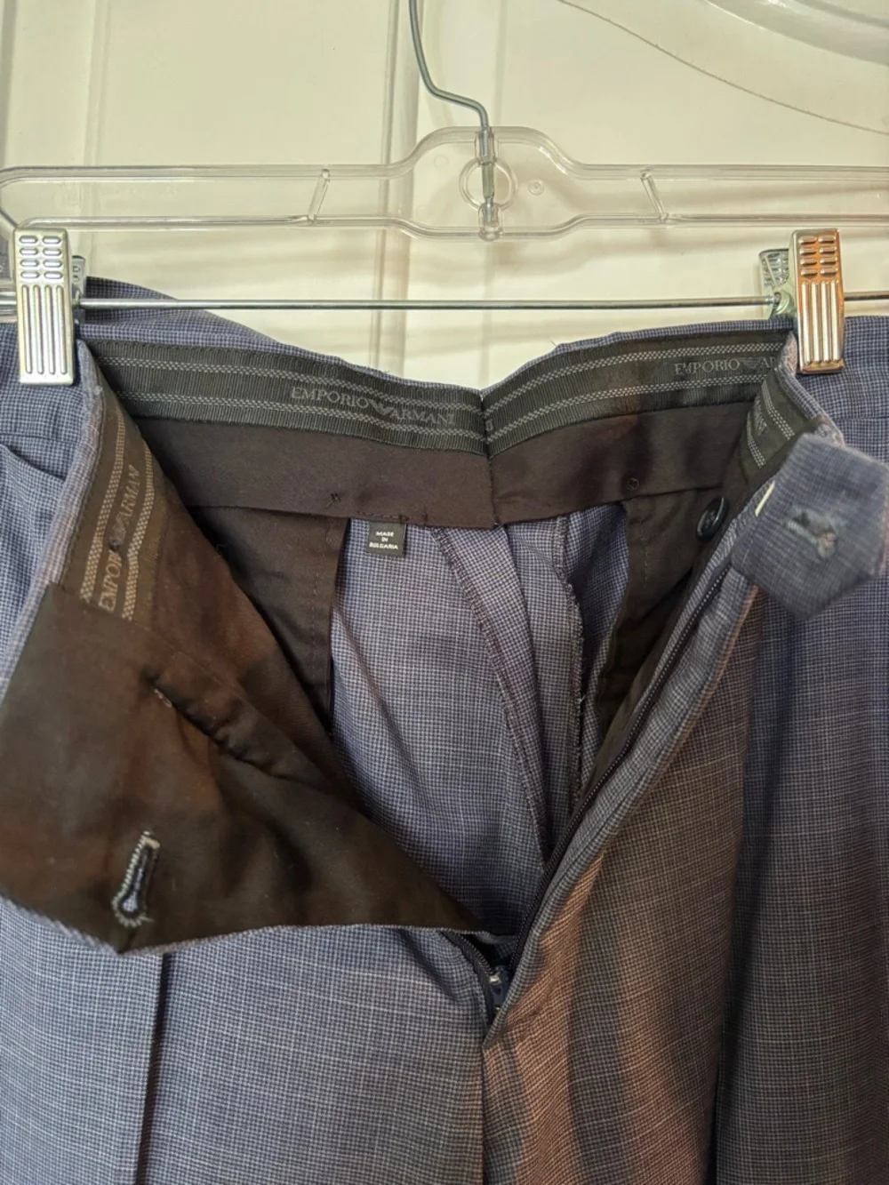 EMPORIO ARMANI Men's Classic Blue Two-Piece Suit Jacket & Trouser SUIT SZ 50